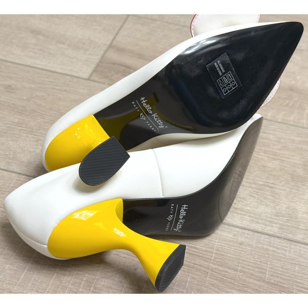 HELLO KITTY X KATY PERRY COLLECTIONS SANRIO BOW HEEL PUMPS HIGH HEELS SHOES 7.5 - Picture 12 of 15